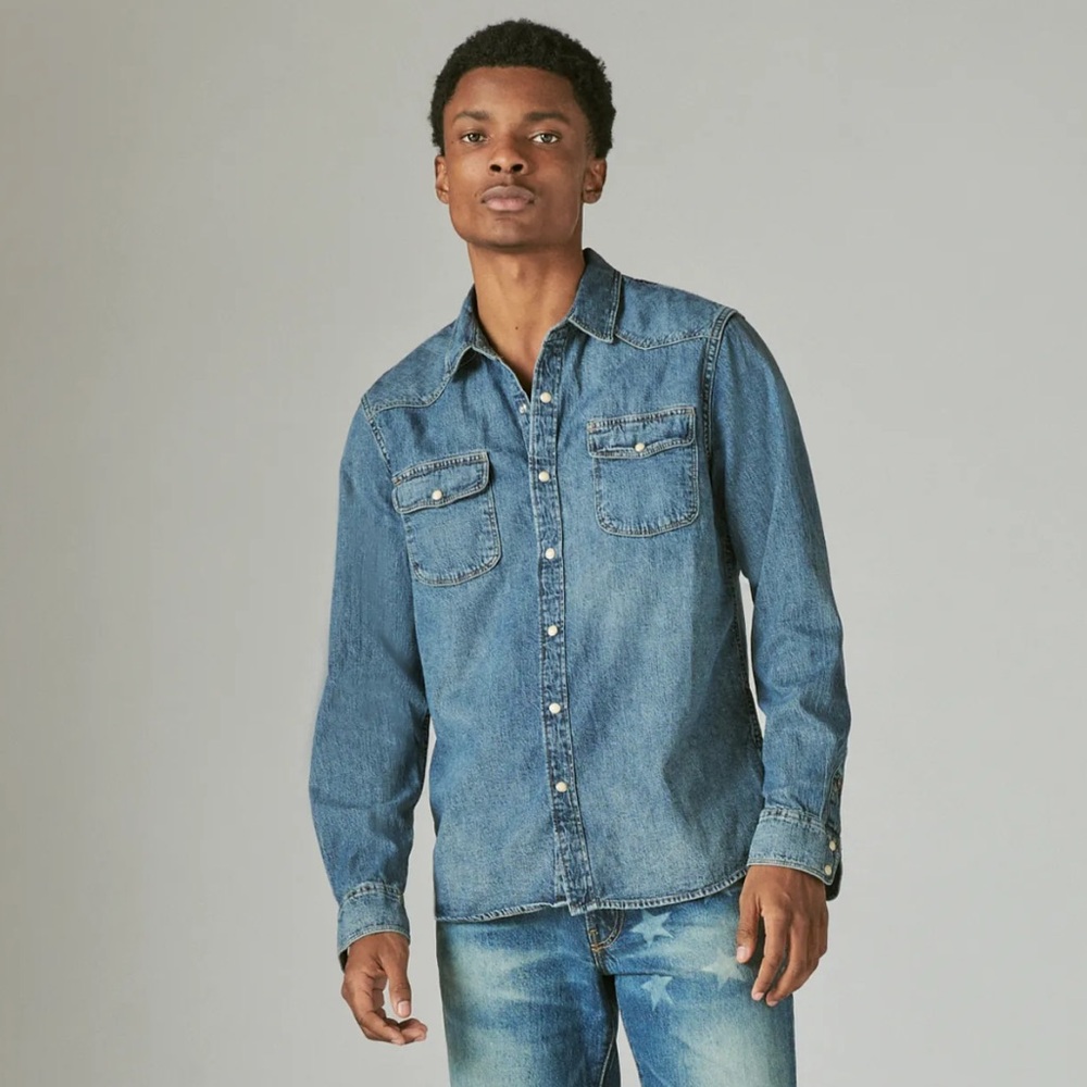 Lucky Brand The Western Shirt - S - Picture 3 of 3